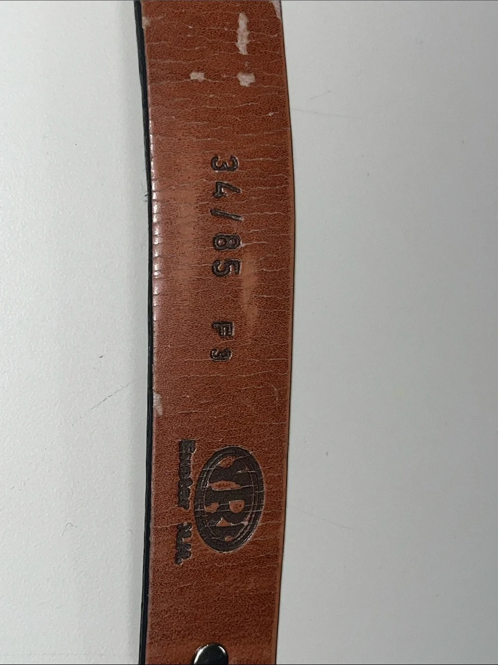 YRI 2003 US Open Black Leather Women's Belt with Silver Buckle